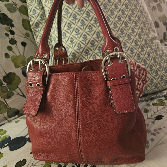 Tignanello Red Handbag - Picture 5 of 10